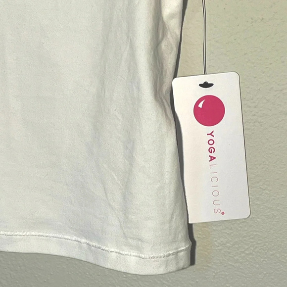 Yogalicious Airlite Small Melissa Crop Tank White - Picture 3 of 9